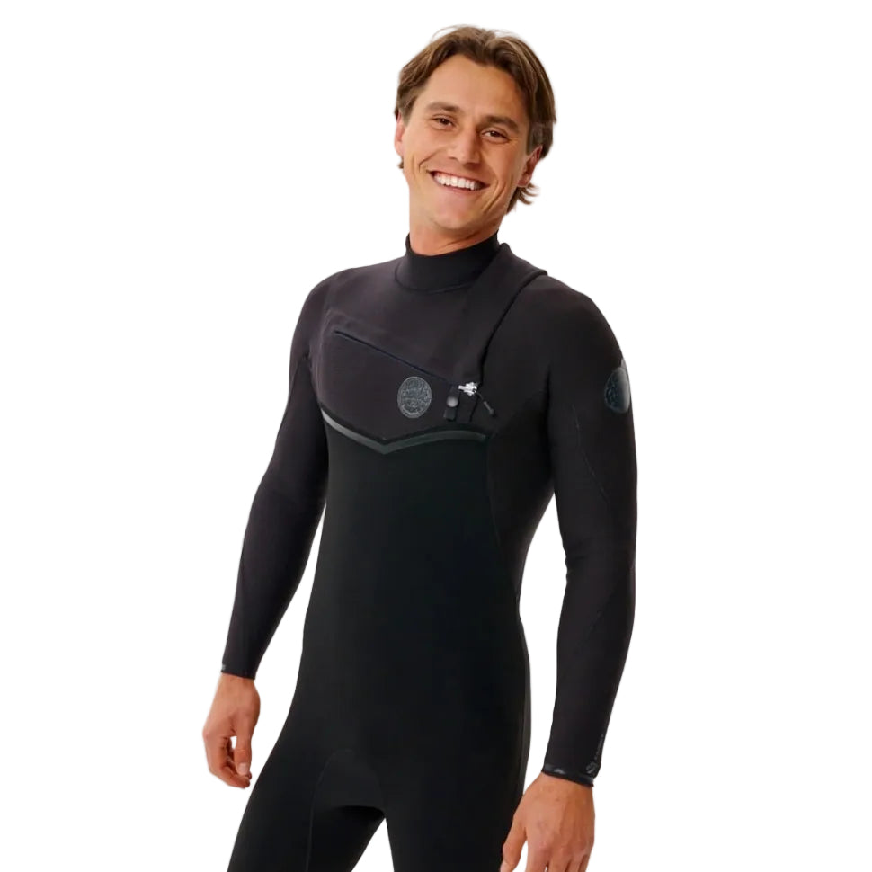Rip Curl E-Bomb Chest Zip 3/2mm Summer Wetsuit in Black