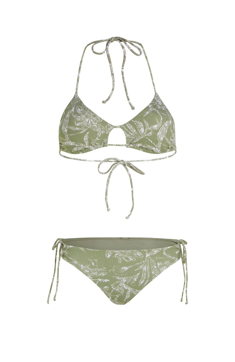 O'Neill Madrid Jensen Womens Bikini Set - Green Textured Jungle