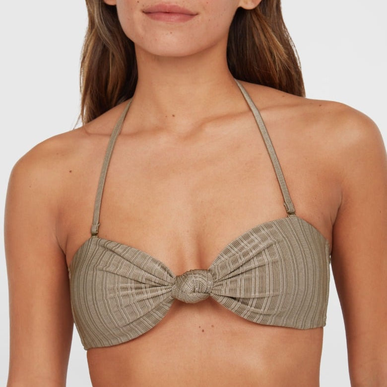 O'Neill Knot Bandeau Matira Womens Bikini Set - Pure Cashmere