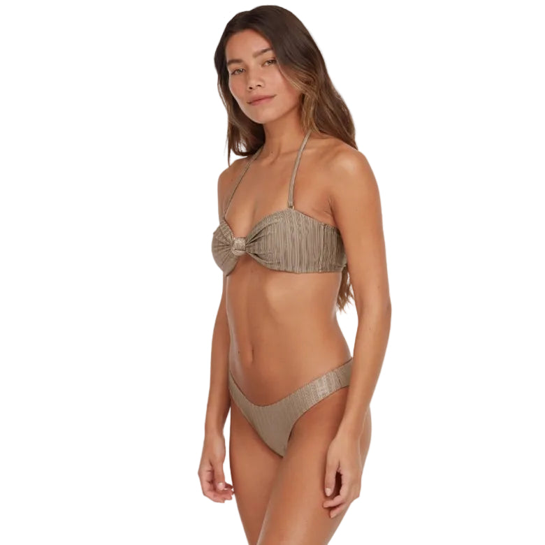 O'Neill Knot Bandeau Matira Womens Bikini Set - Pure Cashmere