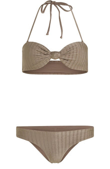 O'Neill Knot Bandeau Matira Womens Bikini Set - Pure Cashmere