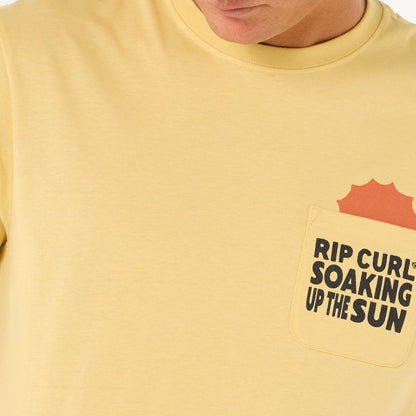 Rip Curl Sun Soaker Men's Pocket Tee - Straw
