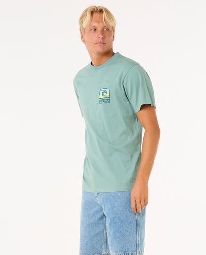 Rip Curl Raw Energy Men's Trad Tee - Blue Lagoon