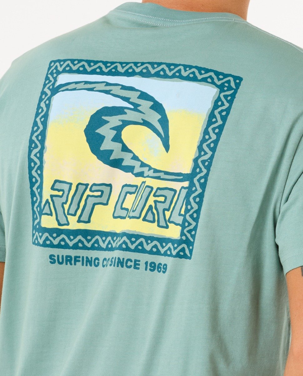 Rip Curl Raw Energy Men's Trad Tee - Blue Lagoon