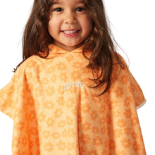 Rip Curl Mixed Towel Hooded Girls Changing Robe - Mango
