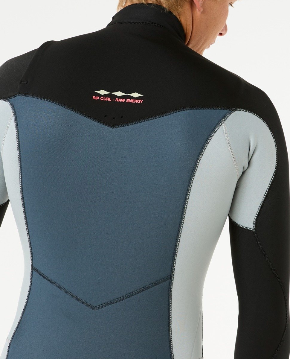 Rip Curl Dawn Patrol 2/2mm Men's Chest Zip Long Arm Shorty Wetsuit - Pine Night