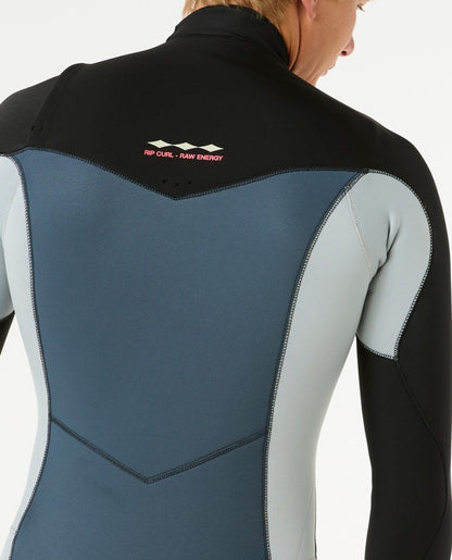 Rip Curl Dawn Patrol 2/2mm Men's Chest Zip Long Arm Shorty Wetsuit - Pine Night