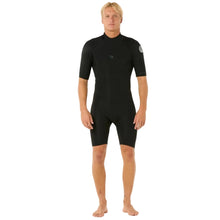 Rip Curl Dawn Patrol 2/2mm Mens Back Zip Shorty Wetsuit - Black