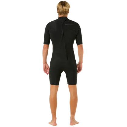 Rip Curl Dawn Patrol 2mm Men's Back Zip Shorty Wetsuit - Black