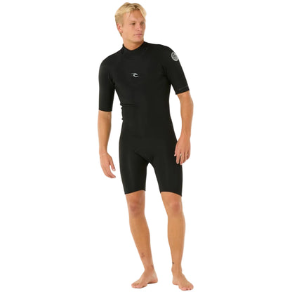 Rip Curl Dawn Patrol 2mm Men's Back Zip Shorty Wetsuit - Black