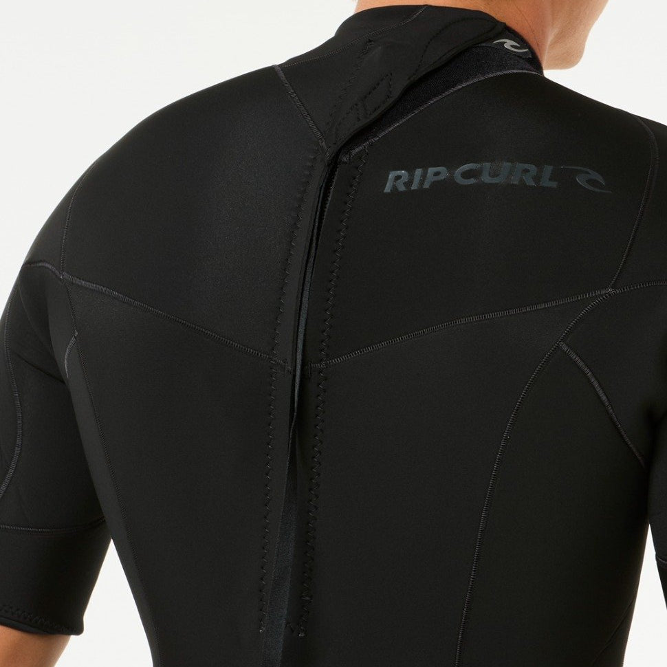 Rip Curl Dawn Patrol 2mm Men's Back Zip Shorty Wetsuit - Black