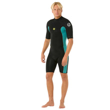 Rip Curl Dawn Patrol 2/2mm Mens Back Zip Shorty Wetsuit - Blue Lagoon