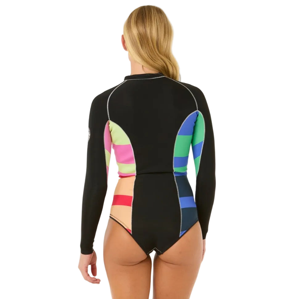 Rip Curl G-Bomb 1.5mm Women's Long Sleeve Chest Zip Springsuit - Multico