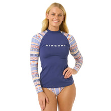Rip Curl San Carlos Womens Long Sleeve UPF Top - Dark Blue