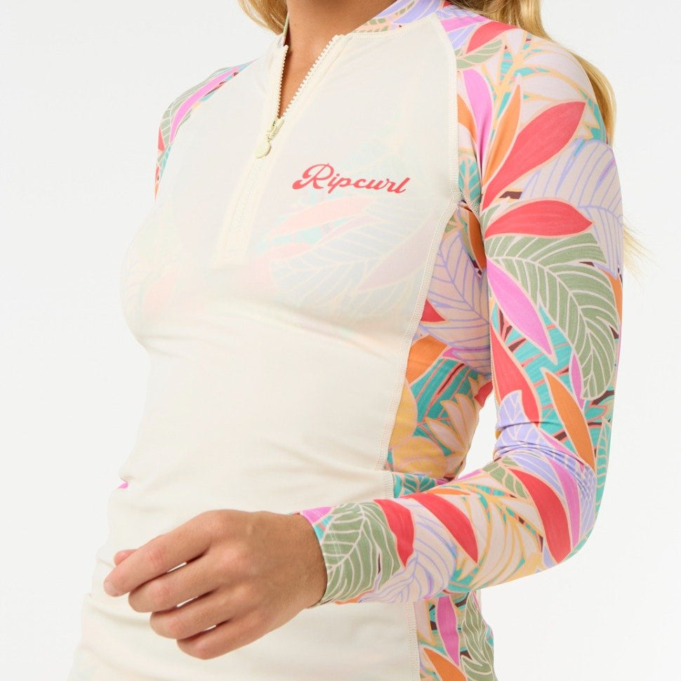 Rip Curl Cala Vadella Women's Long Sleeve UPF Rash Vest - Multi