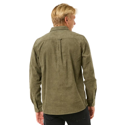 Rip Curl Classic Surf Cord Men's Long Sleeve Shirt - Dusty Olive