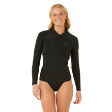 Rip Curl Dawn Patrol Womens Long Sleeve Wetsuit Jacket - Black