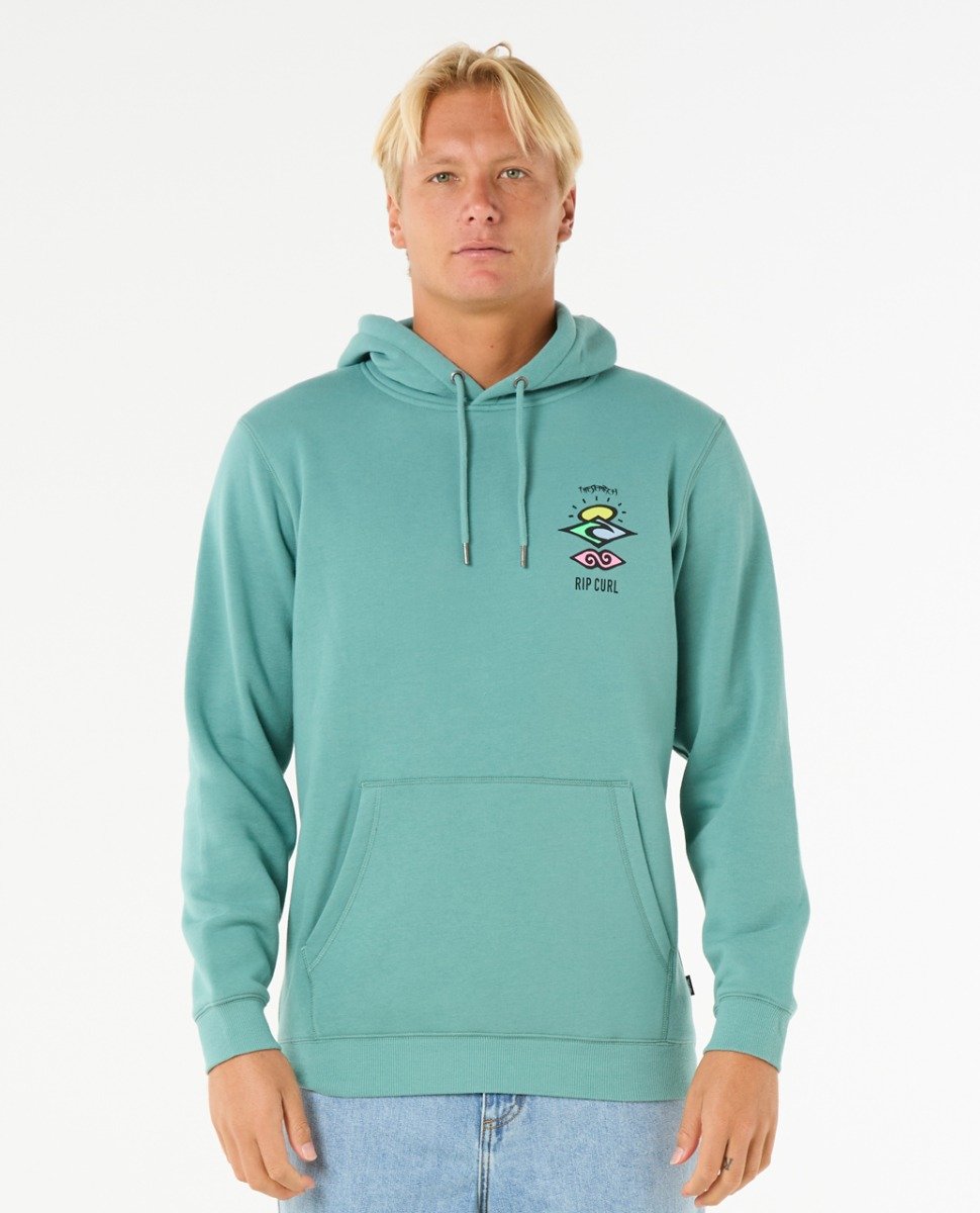 Rip Curl Search Icon Mens Hoody - Blue Lagoon