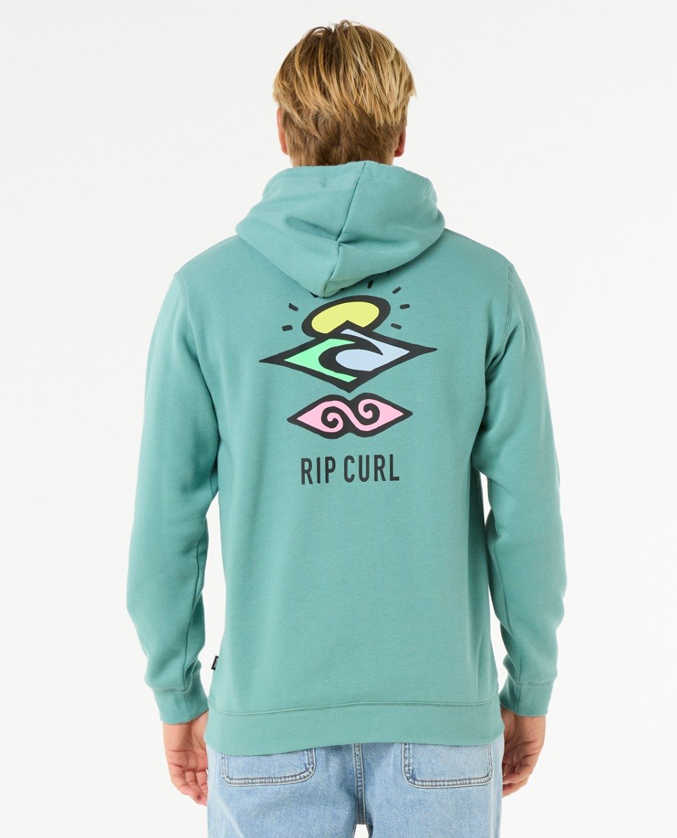 Rip Curl Search Icon Men's Hoody - Blue Lagoon