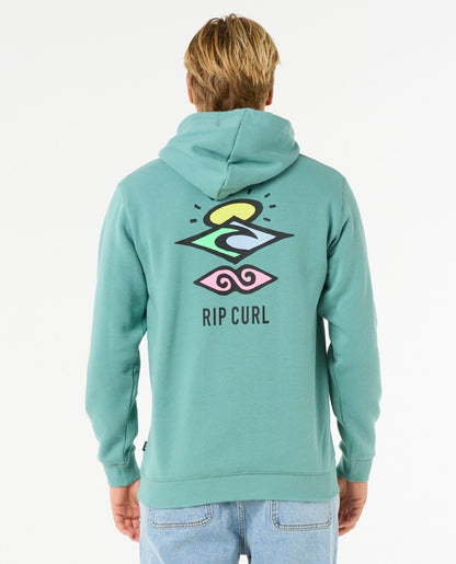Rip Curl Search Icon Men's Hoody - Blue Lagoon