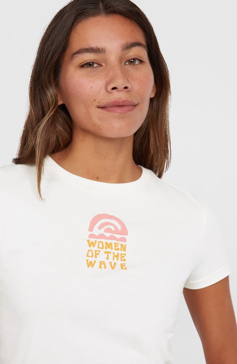 O'Neill Women of The Wave T-Shirt - Dusty Vanilla
