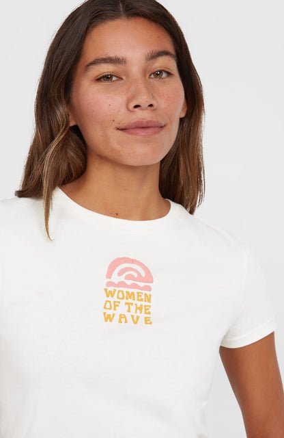 O'Neill Women of The Wave T-Shirt - Dusty Vanilla