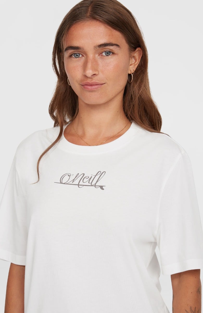O'Neill Essentials Script Womens T-Shirt - Snow White