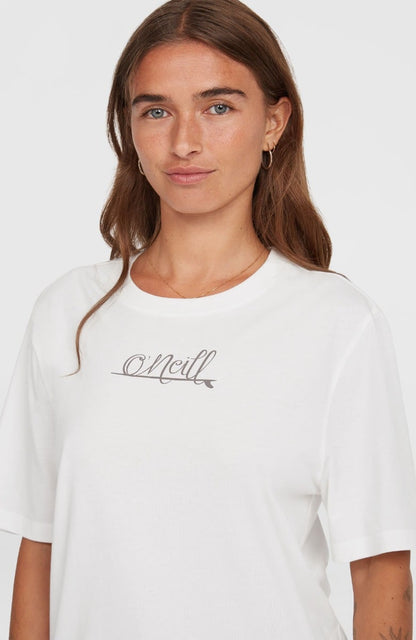 O'Neill Essentials Script Womens T-Shirt - Snow White