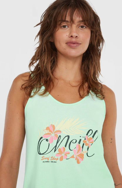 O'Neill Summer Musthaves Luna Womens Graphic Tank Top - Mildrew Mint