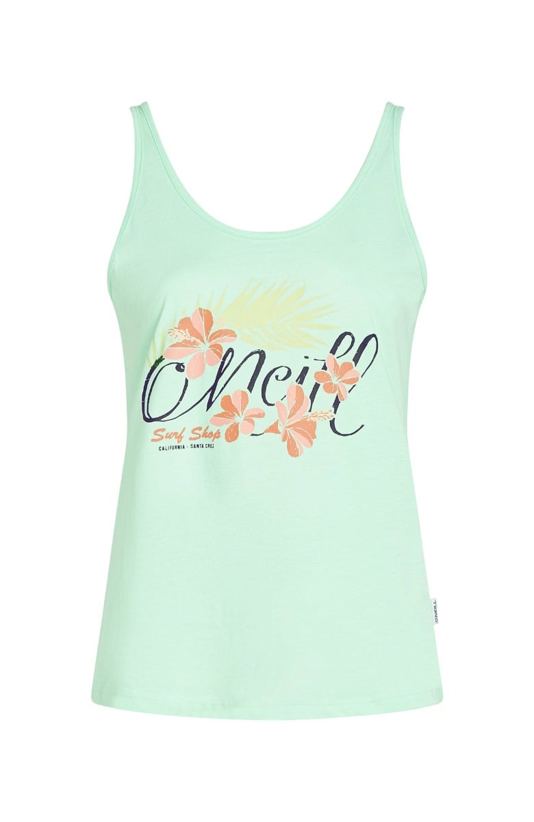O'Neill Summer Musthaves Luna Womens Graphic Tank Top - Mildrew Mint