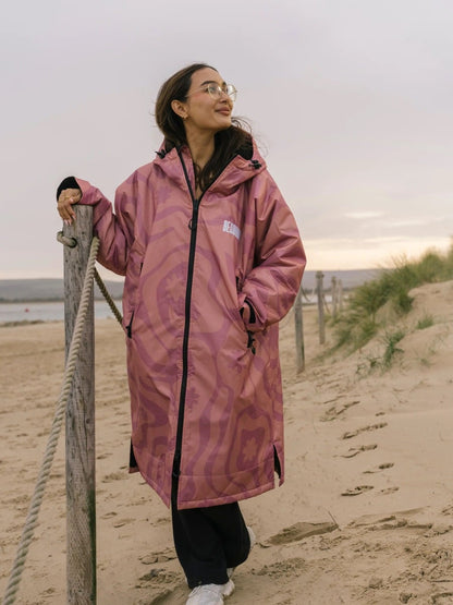 Beachbum Brobe Changing Robe - Coral Pink