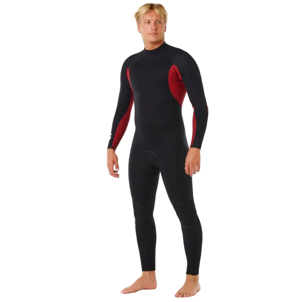 Rip Curl Trad Back Zip 3/2mm Summer Wetsuit in Black