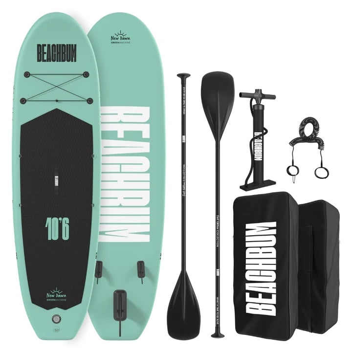 Beachbum New Dawn Complete SUP Package - Green Machine