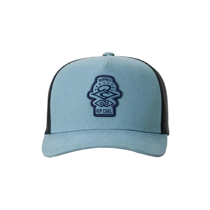 Rip Curl Search Icon Boys Trucker Cap in Faded Denim