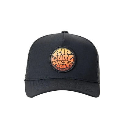 Rip Curl Wetsuit Icon Boys Trucker Cap in Washed Black
