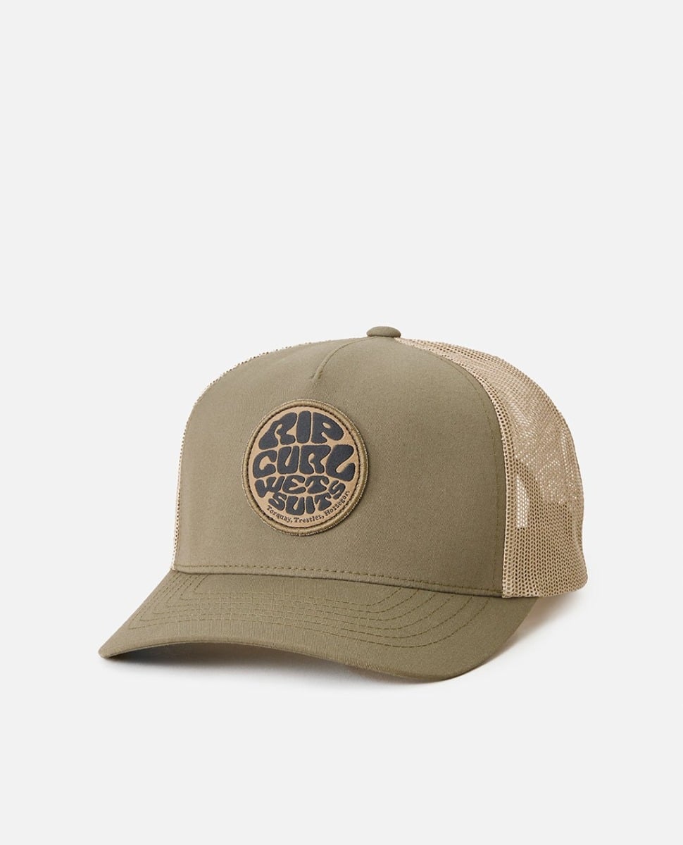 Rip Curl Wetsuit Icon Trucker Cap - Dusty Olive