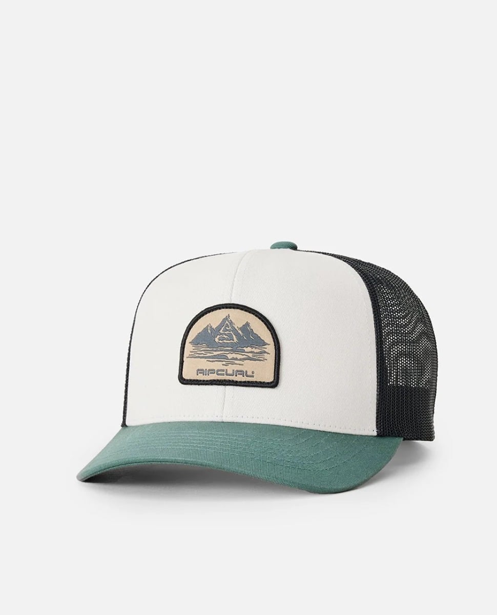 Rip Curl Custom Curve Trucker - Bone/Aloe