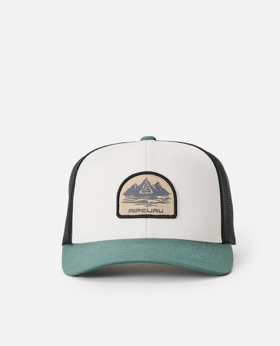 Rip Curl Custom Curve Trucker in Bone/Aloe