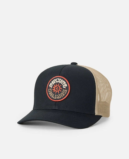 Rip Curl Custom Curve Trucker Cap - Black/Khaki