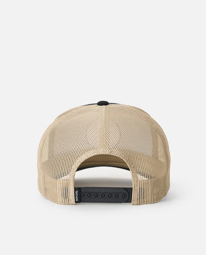 Rip Curl Custom Curve Trucker Cap - Black/Khaki