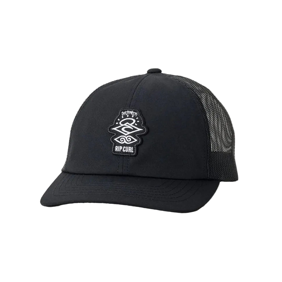 Rip Curl Search Icon Trucker Cap in Off White/Black