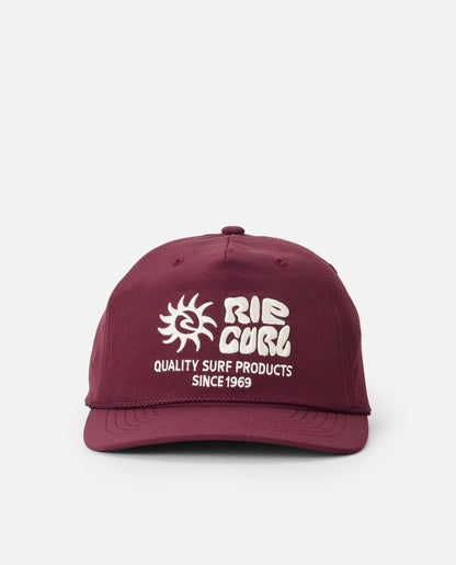 Rip Curl Pacific Rinse Flexfit Snapback Cap - Burgundy