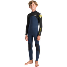 C Skins NuWave Legend 4/3mm Kids Back Zip Wetsuit - Bluestone/Black/Multi