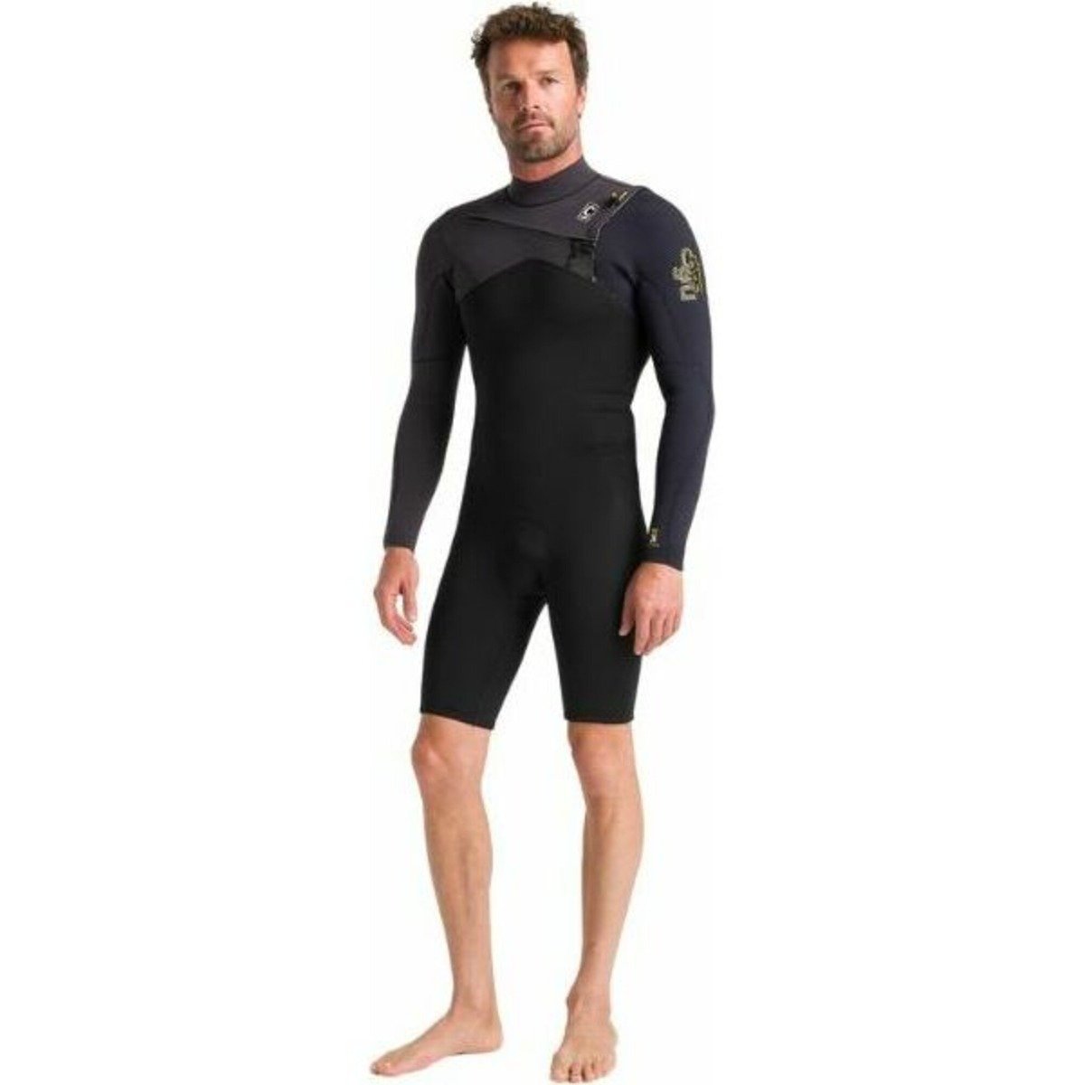 C Skins Session 3/2mm Long Sleeve Chest Zip Shorty Wetsuit