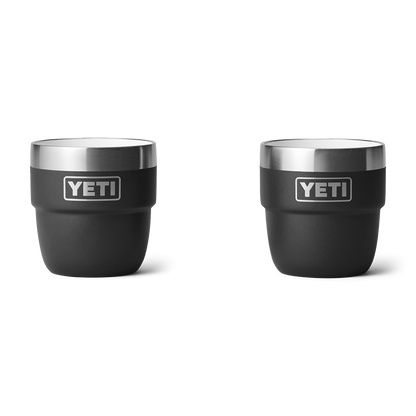 Yeti Rambler 4oz Espresso 2 Pack Stackable Cups - Black