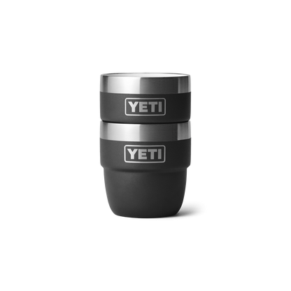 Yeti Rambler 4oz Espresso 2 Pack Stackable Cups - Black