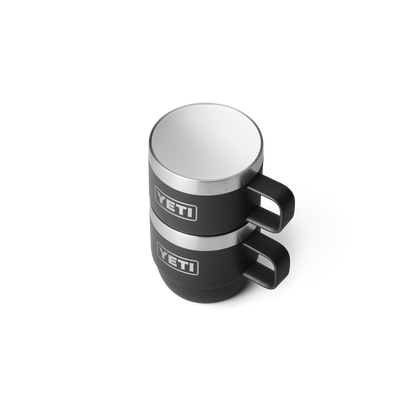 Yeti Rambler 6oz Espresso 2 Pack Stackable Cups - Black