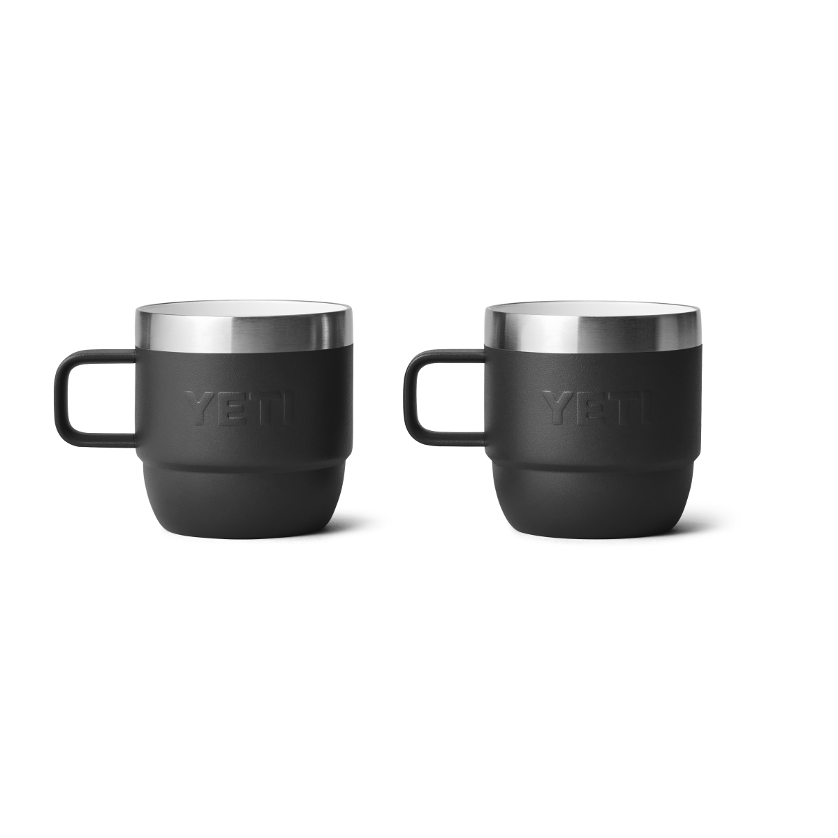 Yeti Rambler 6oz Espresso 2 Pack Stackable Cups - Black