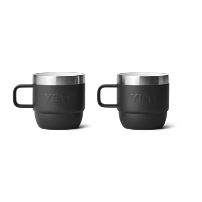 Yeti Rambler 6oz Espresso 2 Pack Stackable Cups - Black