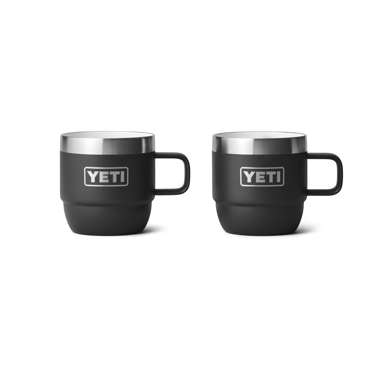 Yeti Rambler 6oz Espresso 2 Pack Stackable Cups - Black